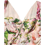 Dolce & Gabbana Pink Floral Silk Fit And Flared Midi Dress DR81612-46