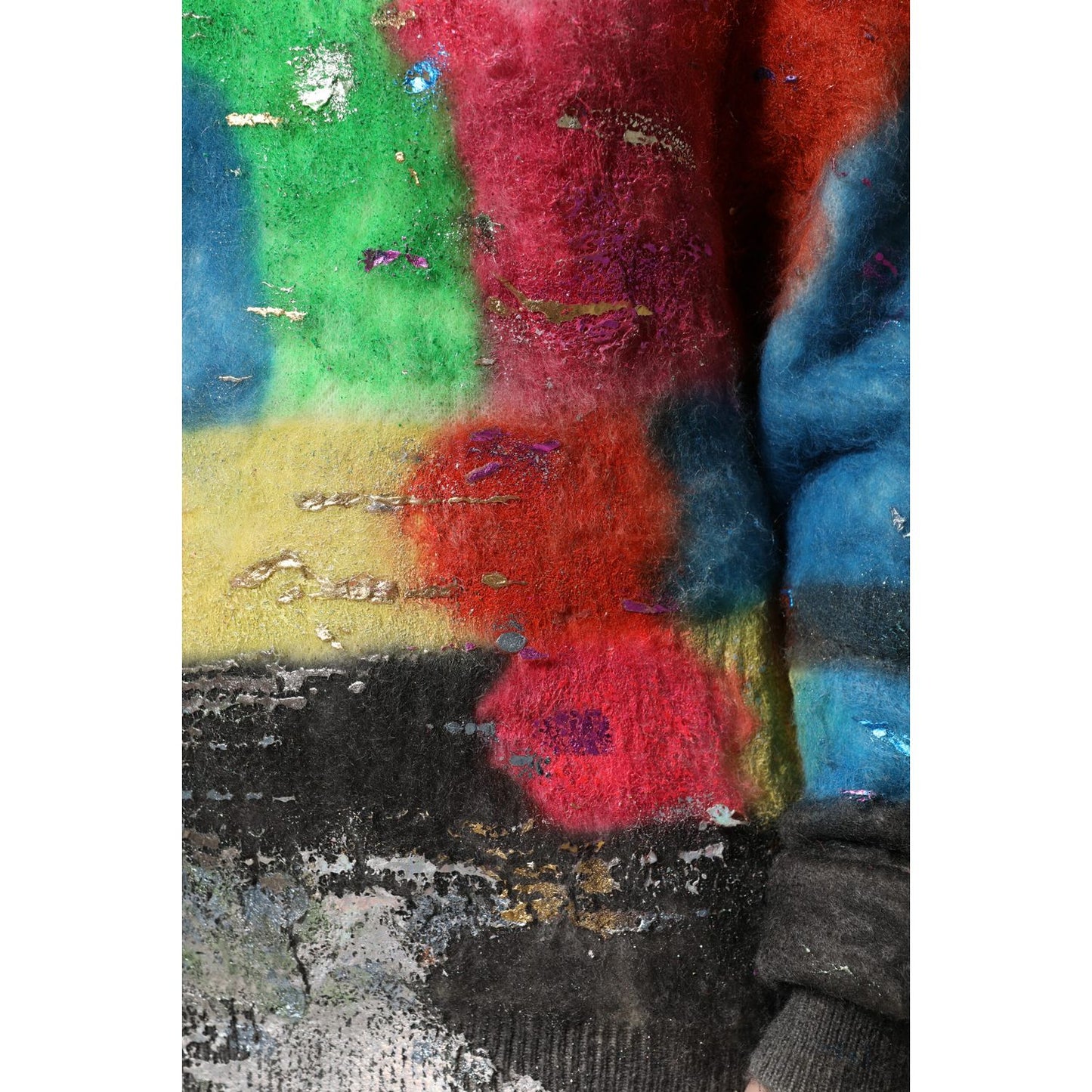 Dolce & Gabbana Multicolor Mohair Turtleneck Pullover Sweater