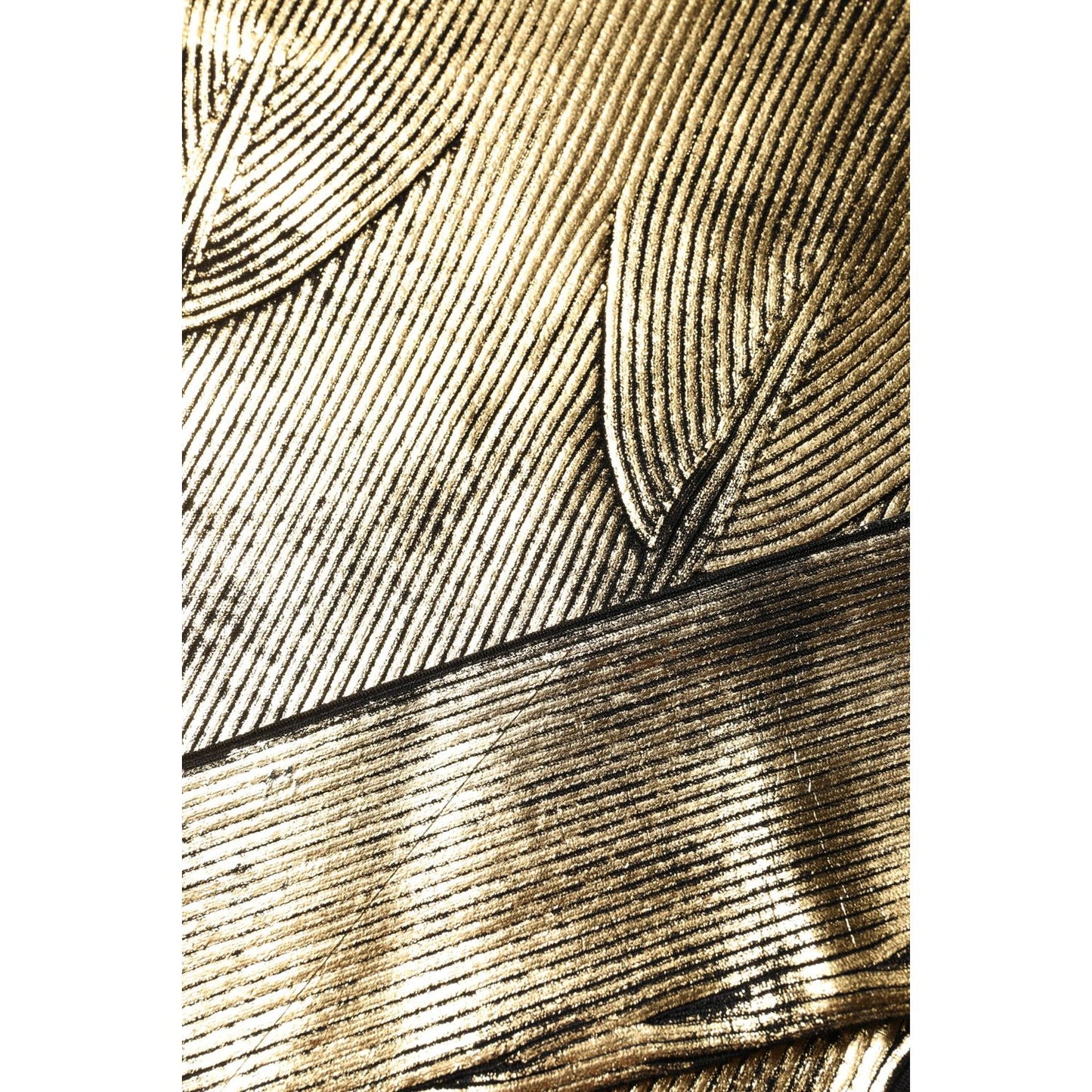 Dolce & Gabbana Gold Round Neck Long Sleeve Pullover Top