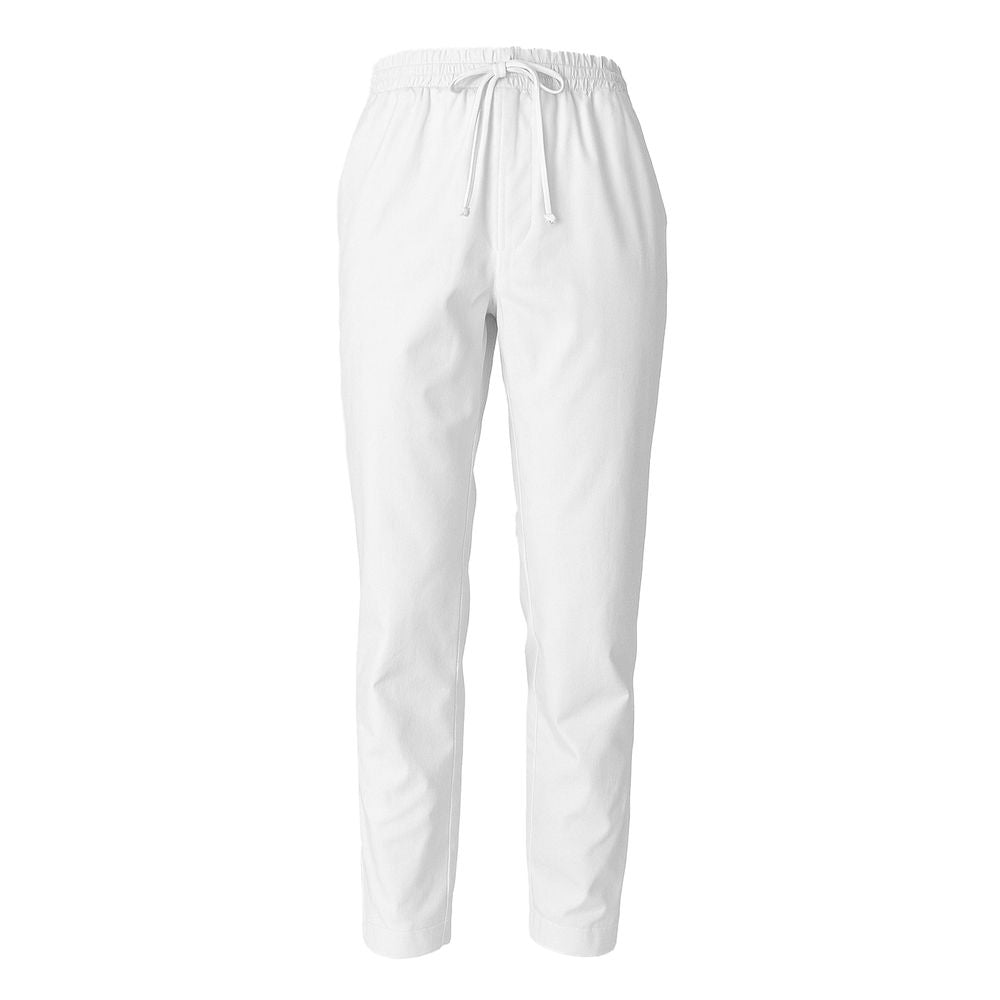 Alpha Studio White Cotton Pant