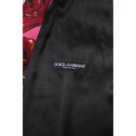 Dolce & Gabbana Pink Floral Satin Formal Men Waistcoat Vest