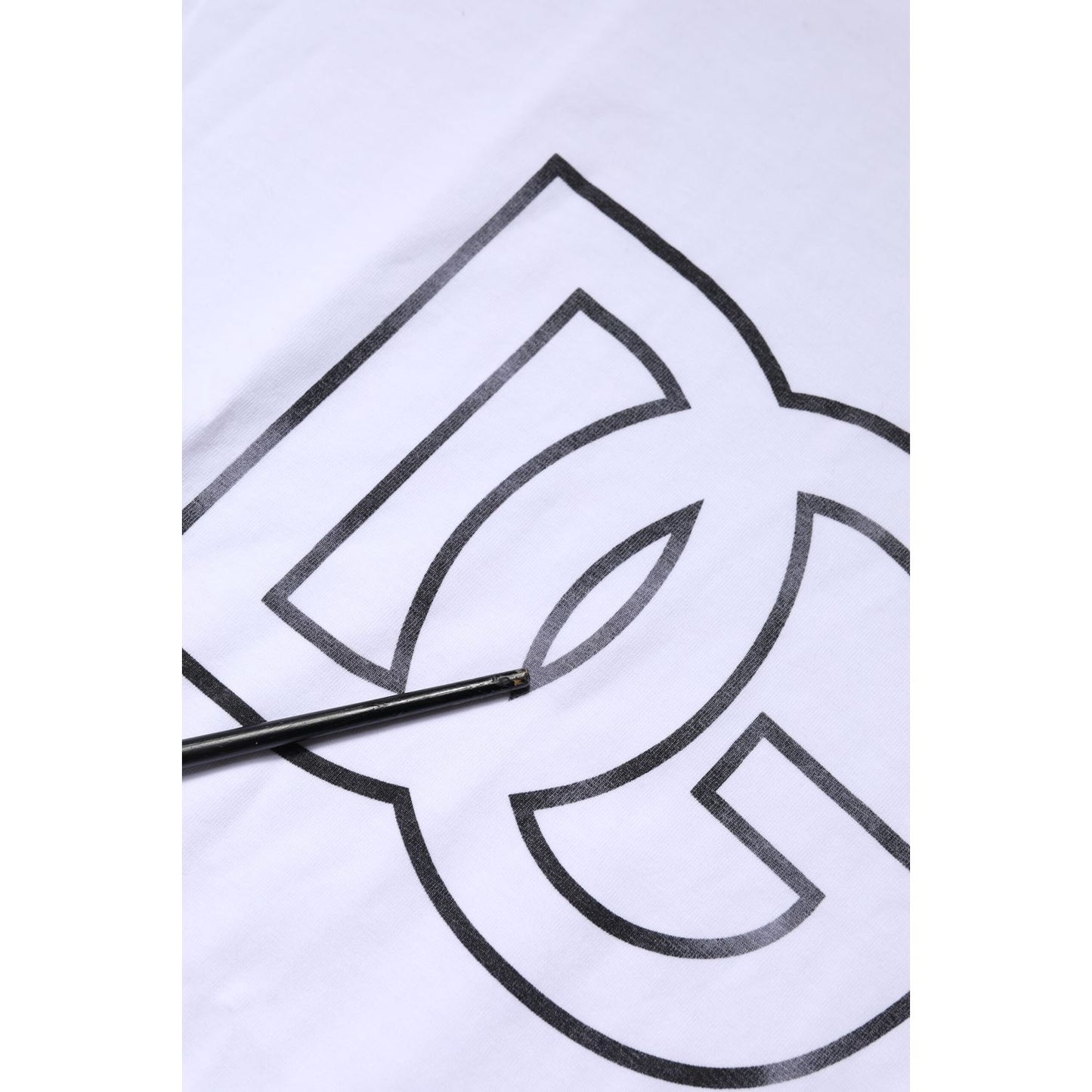 Dolce & Gabbana White DG Logo Print Short Sleeves T-shirt