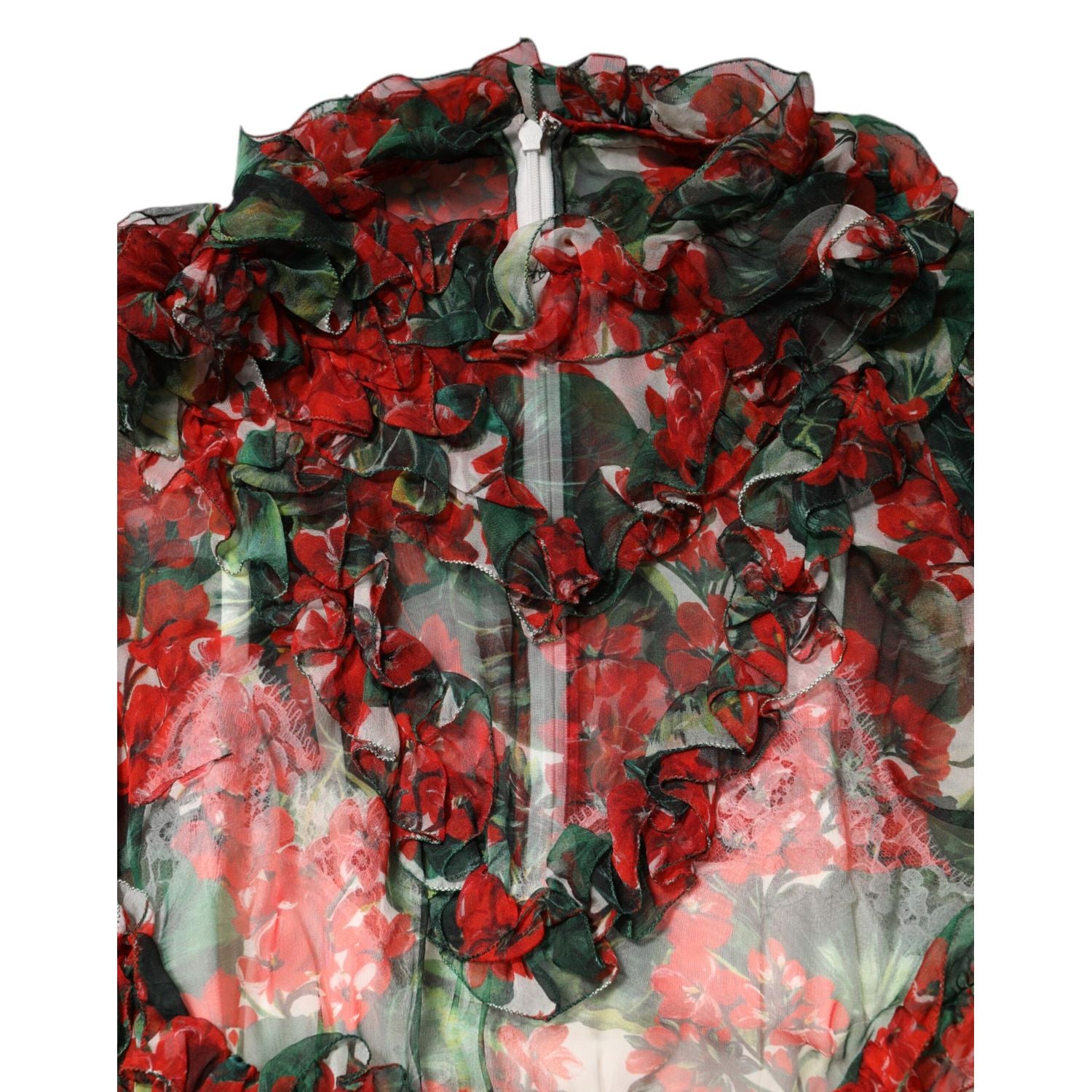 Front view with bag zipped and handles upright.