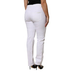 Dolce & Gabbana White Floral Sequined GIRLY Denim Jeans