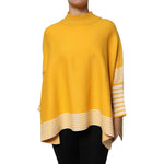 SIGNS Yellow Stripe Long Sleeve Overcoat Pullover Sweater TSH87625