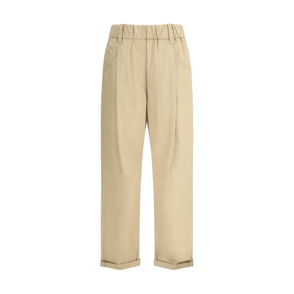 Brunello Cucinelli Cotton Elasticated Pants BR-M0H93P8907C2871-48