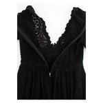 Dolce & Gabbana Elegant Floral Ricamo Maxi Dress Dolce & Gabbana Black