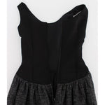 Dolce & Gabbana Black Gray Sheath Gown Full Length Dress