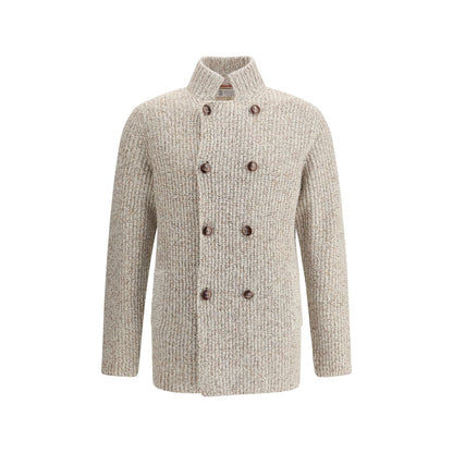 Brunello Cucinelli Beige Fleece Wool Coat
