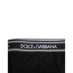 Dolce & Gabbana Black Cotton Stretch Logo Print Brief Underwear BIK1260-4