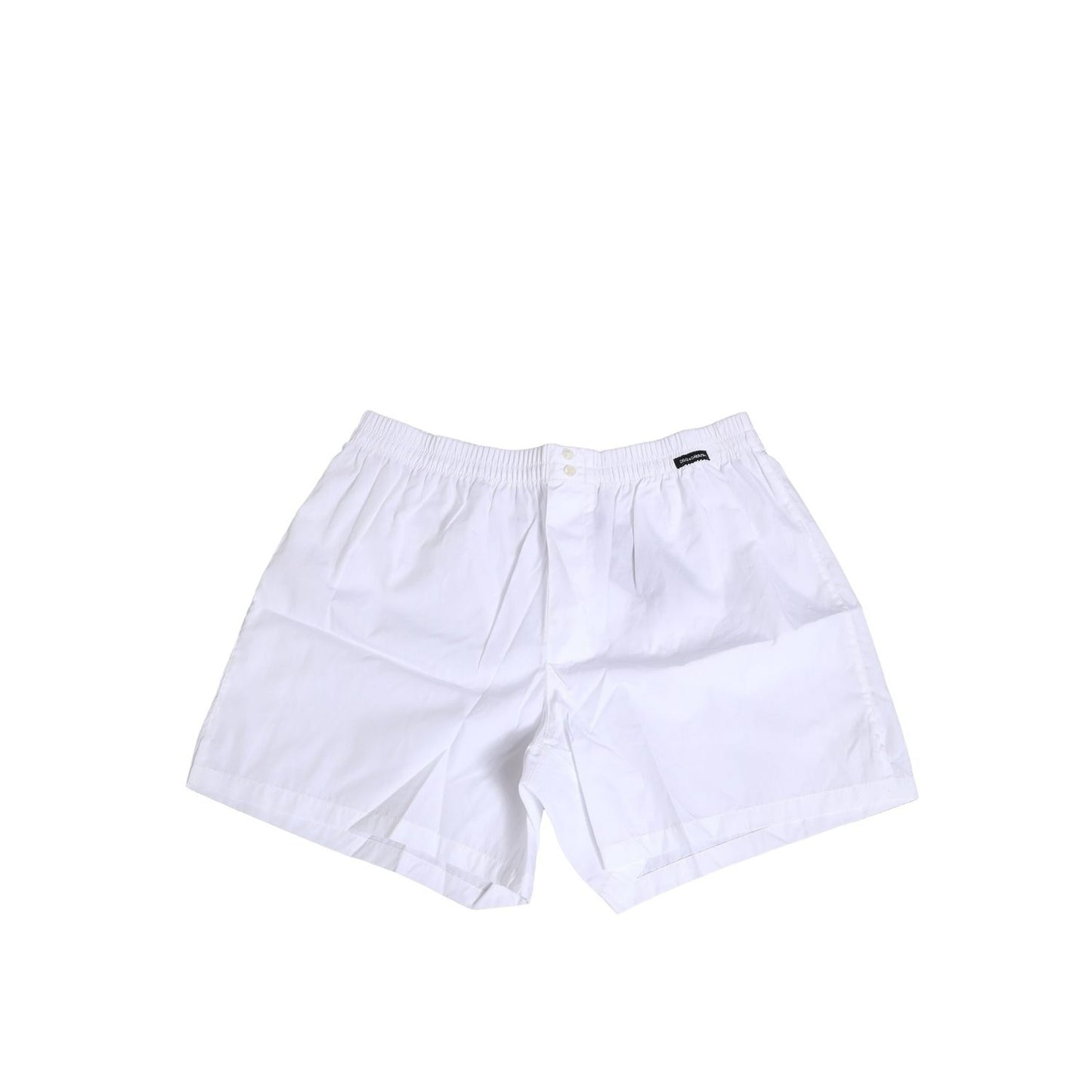 Dolce & Gabbana White Cotton Regular Boxer Shorts Underwear