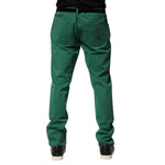 Dolce & Gabbana Green Cotton Stretch Skinny Men Denim Jeans PAN76456-58