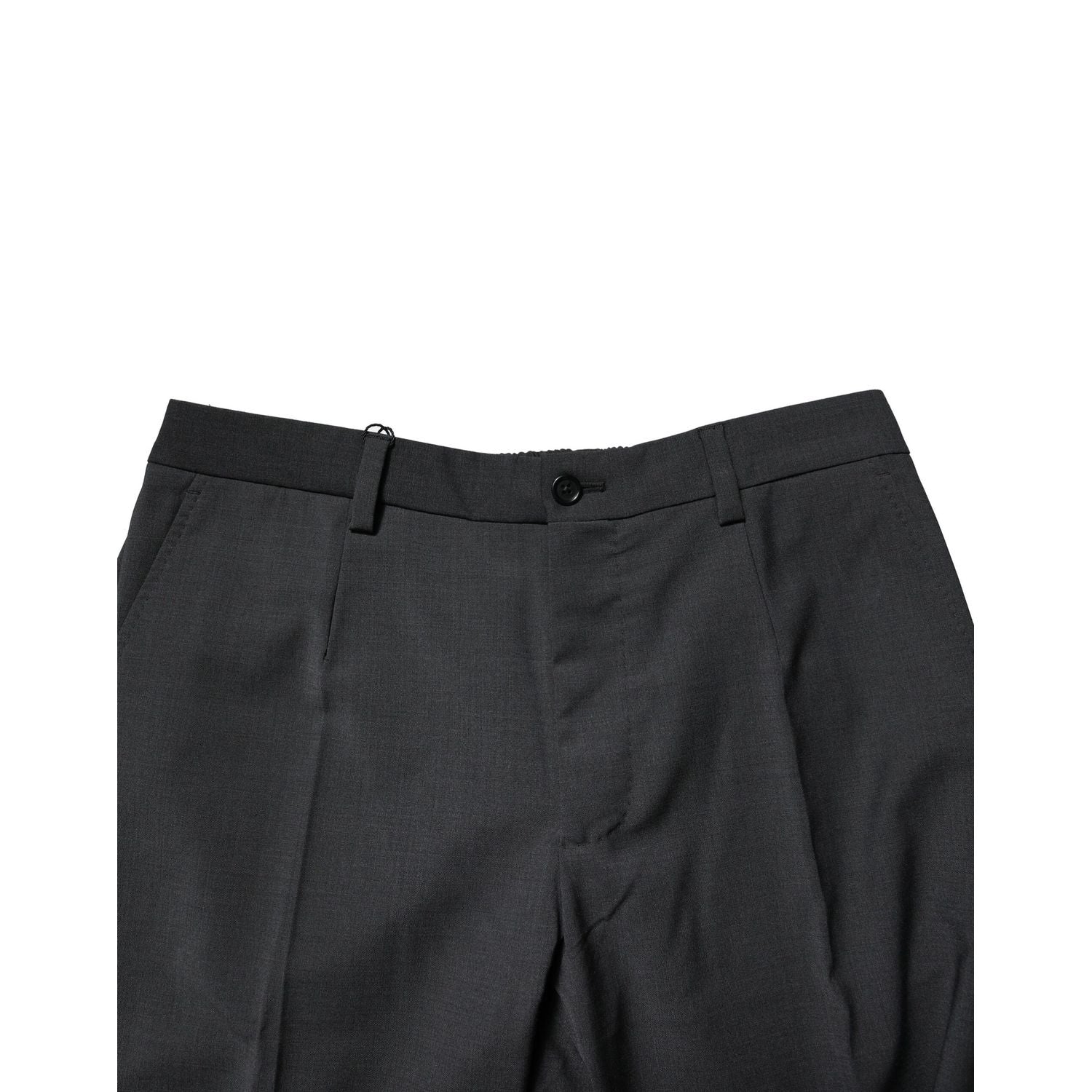 Dolce & Gabbana Black Wool Dress Slim Formal Pants