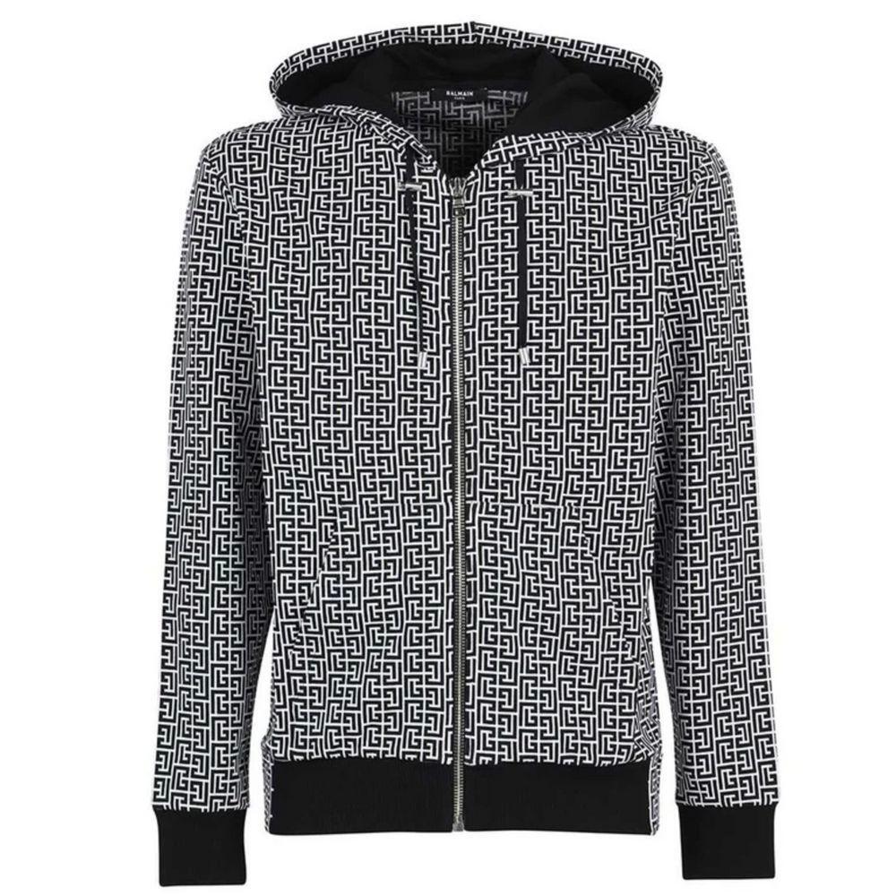 Balmain Black Cotton Sweater BA-15448-M