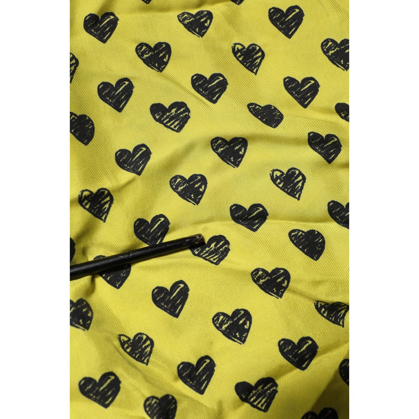 Dolce & Gabbana Yellow Heart Short Sleeves Men Casual Shirt TSH90656-42