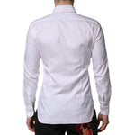 Barba Napoli White Long Sleeves Collared Dress Formal Shirt TSH90695-38