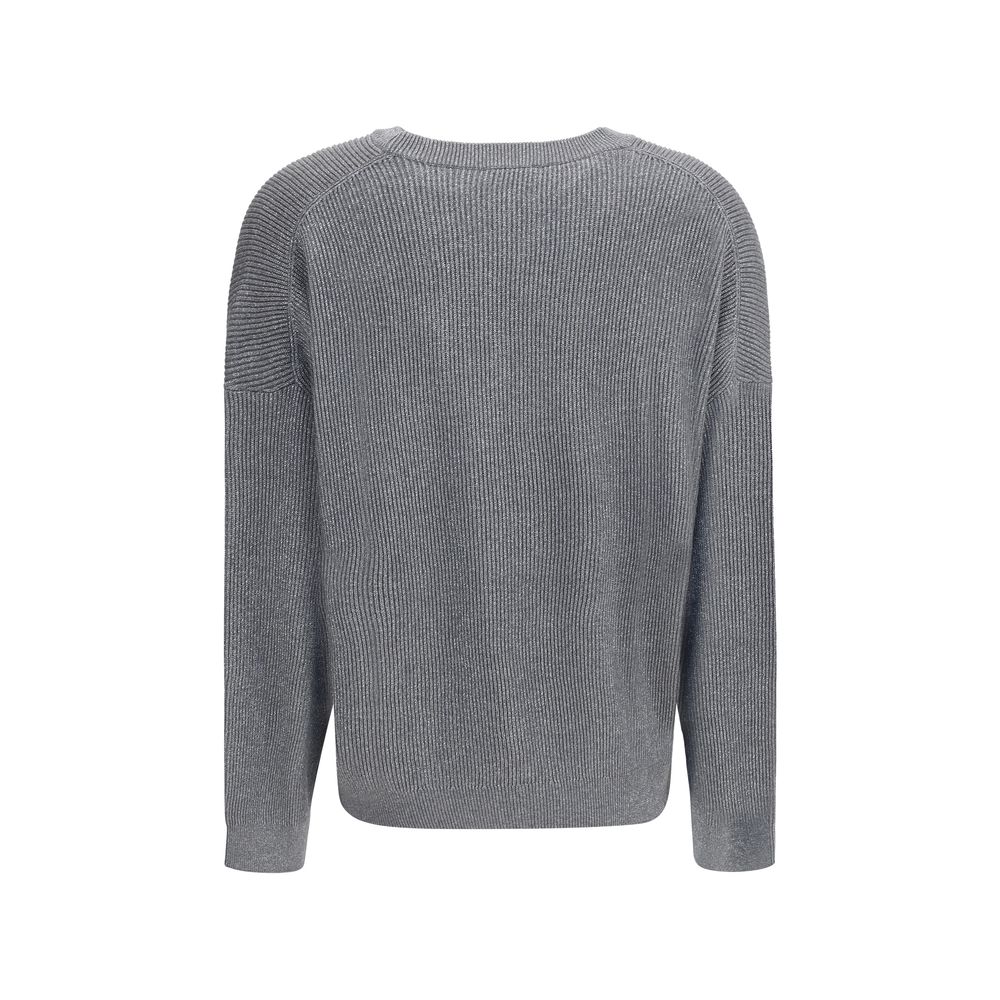 Brunello Cucinelli Gray Cotton Sweatshirt