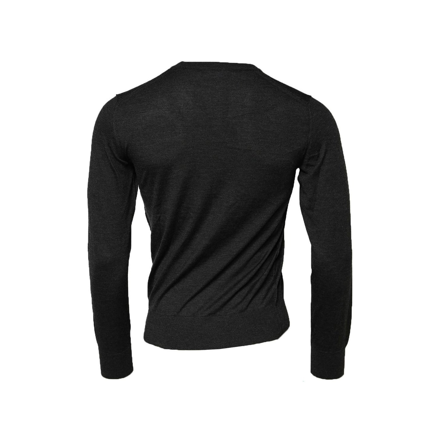 Dolce & Gabbana Gray Cashmere Crew Neck Sweatshirt Sweater TSH90537-44