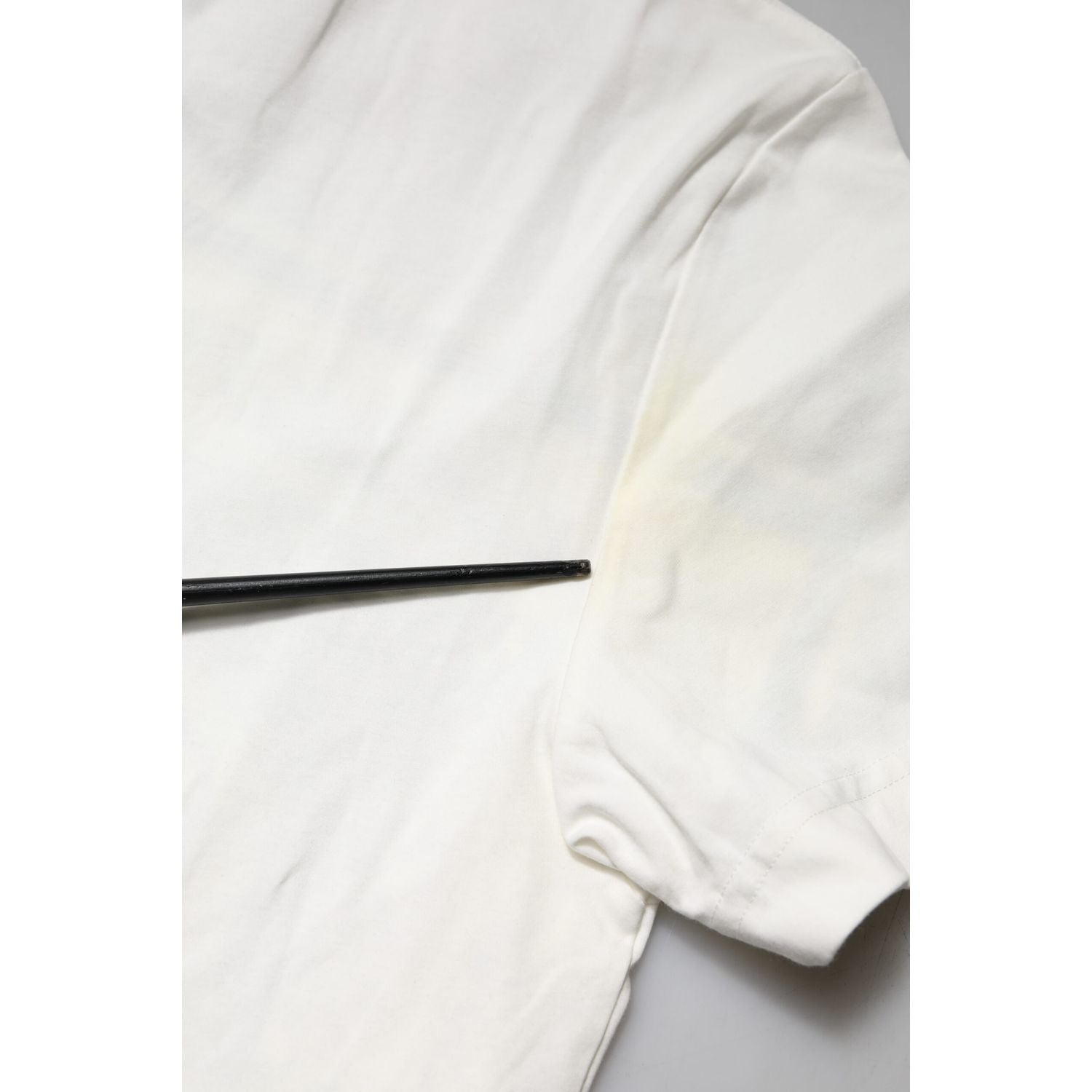 Dolce & Gabbana White Bandana Crew Neck Short Sleeves T-shirt