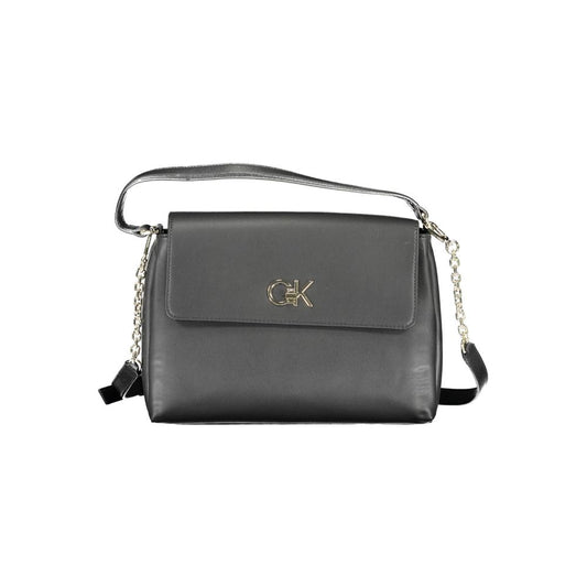 Calvin Klein Black Polyester Women Handbag CA-15386