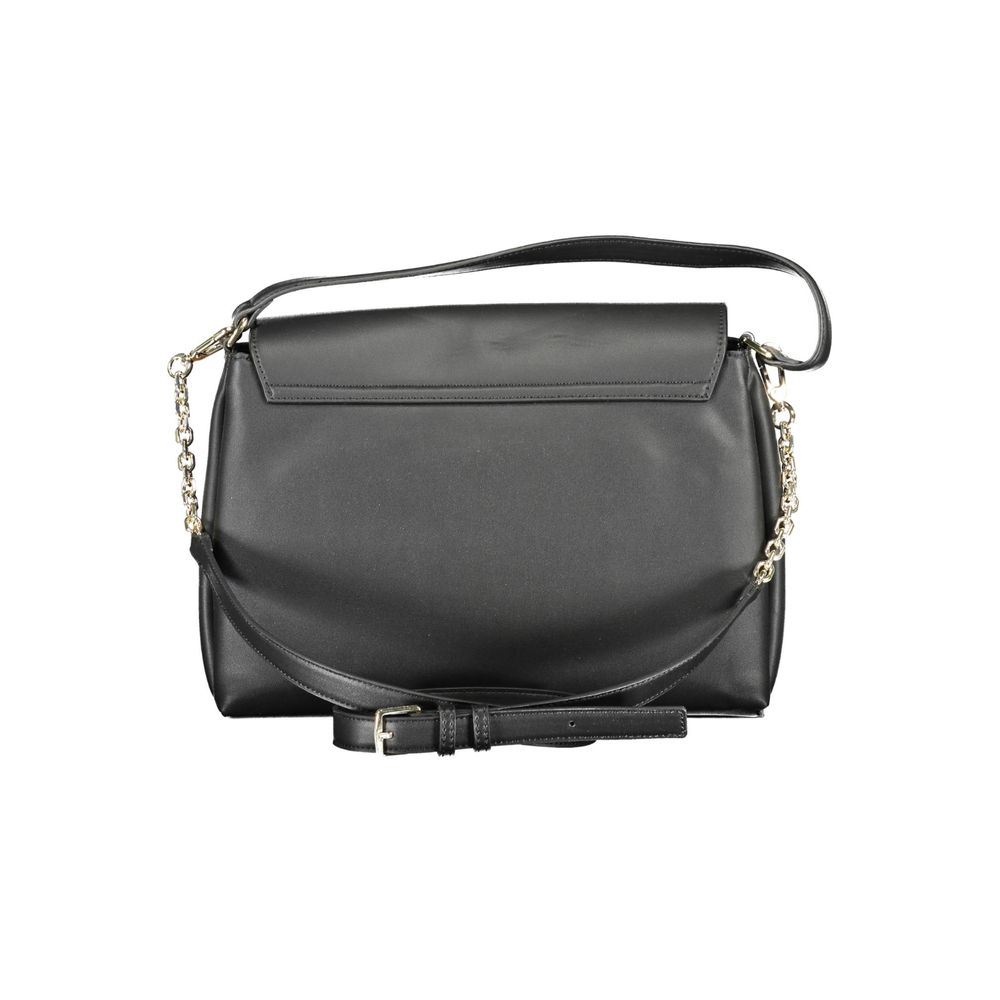Front view with bag zipped and handles upright.