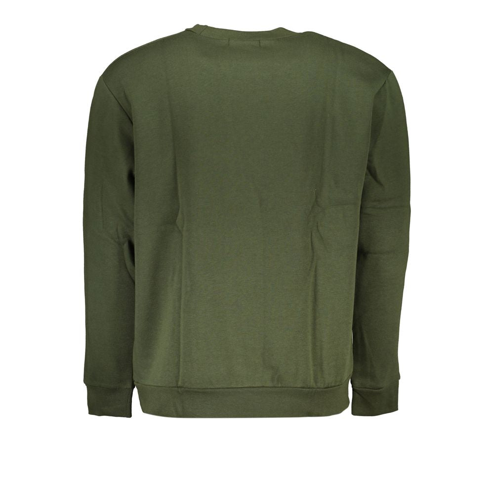 Cavalli Class Chic Green Embroidered Crew Neck Sweater CA-28863-S