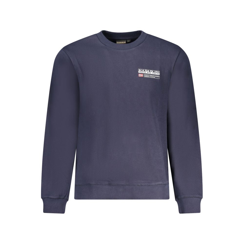 Napapijri Blue Cotton Men Sweater