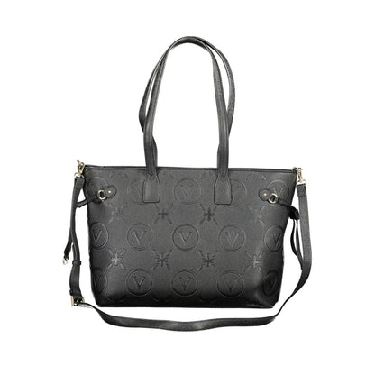 Mario Valentino Black Polyethylene Handbag with straps and logo
