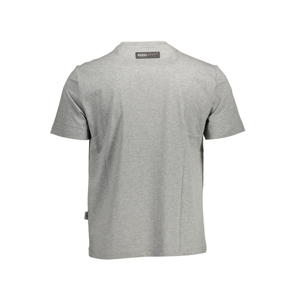 Plein Sport Gray Cotton T-Shirt