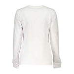 Cavalli Class White Cotton Sweater CA-26712-XS
