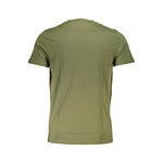 Cavalli Class Green Cotton Men T-Shirt CA-37084-XL