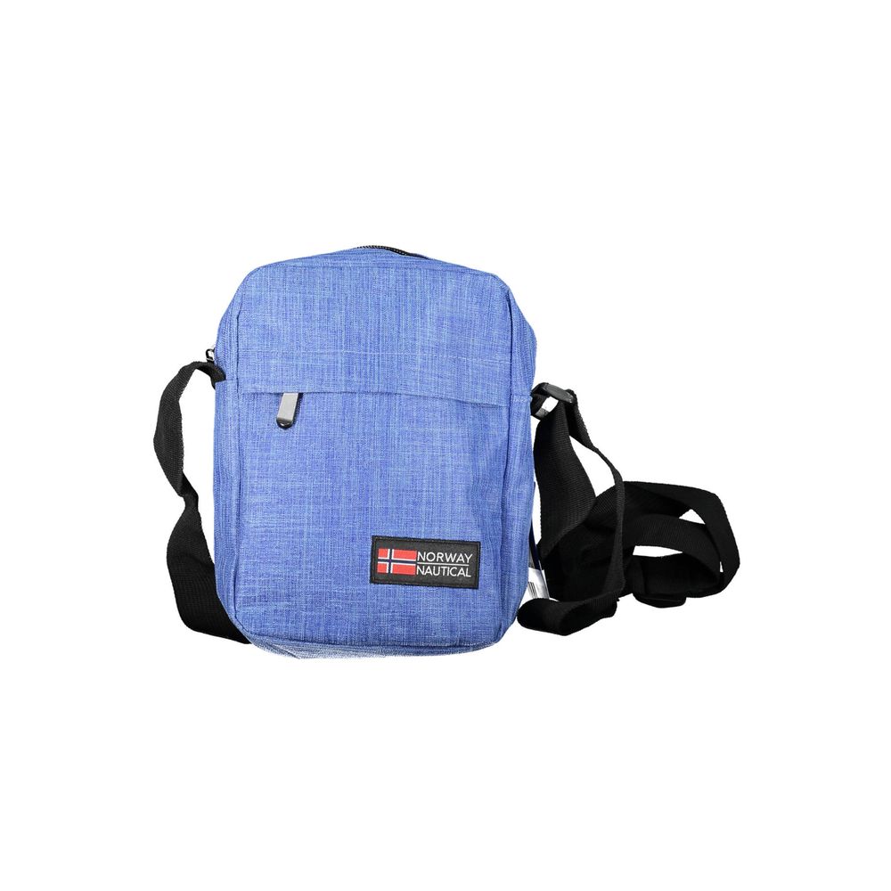 Front view with bag zipped and handles upright.