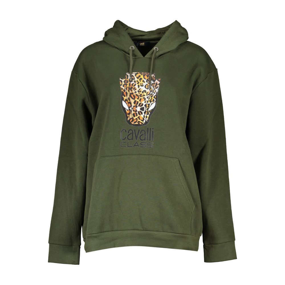 Cavalli Class Green Cotton Women Sweater