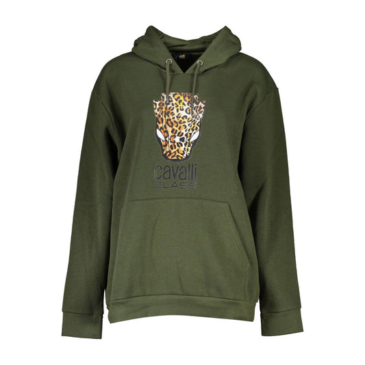 Cavalli Class Green Cotton Women Sweater