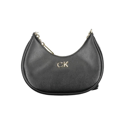 Calvin Klein Black Polyester Women Shoulder Bag