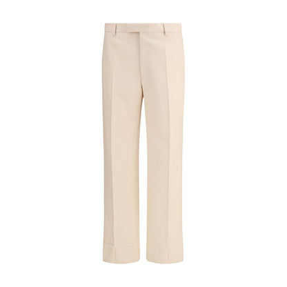 Valentino Cream Fleece Wool Dress Pants