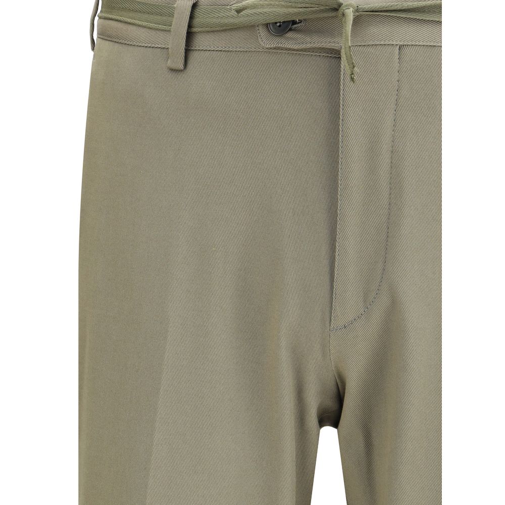 Brioni Green Cotton Chino Pants