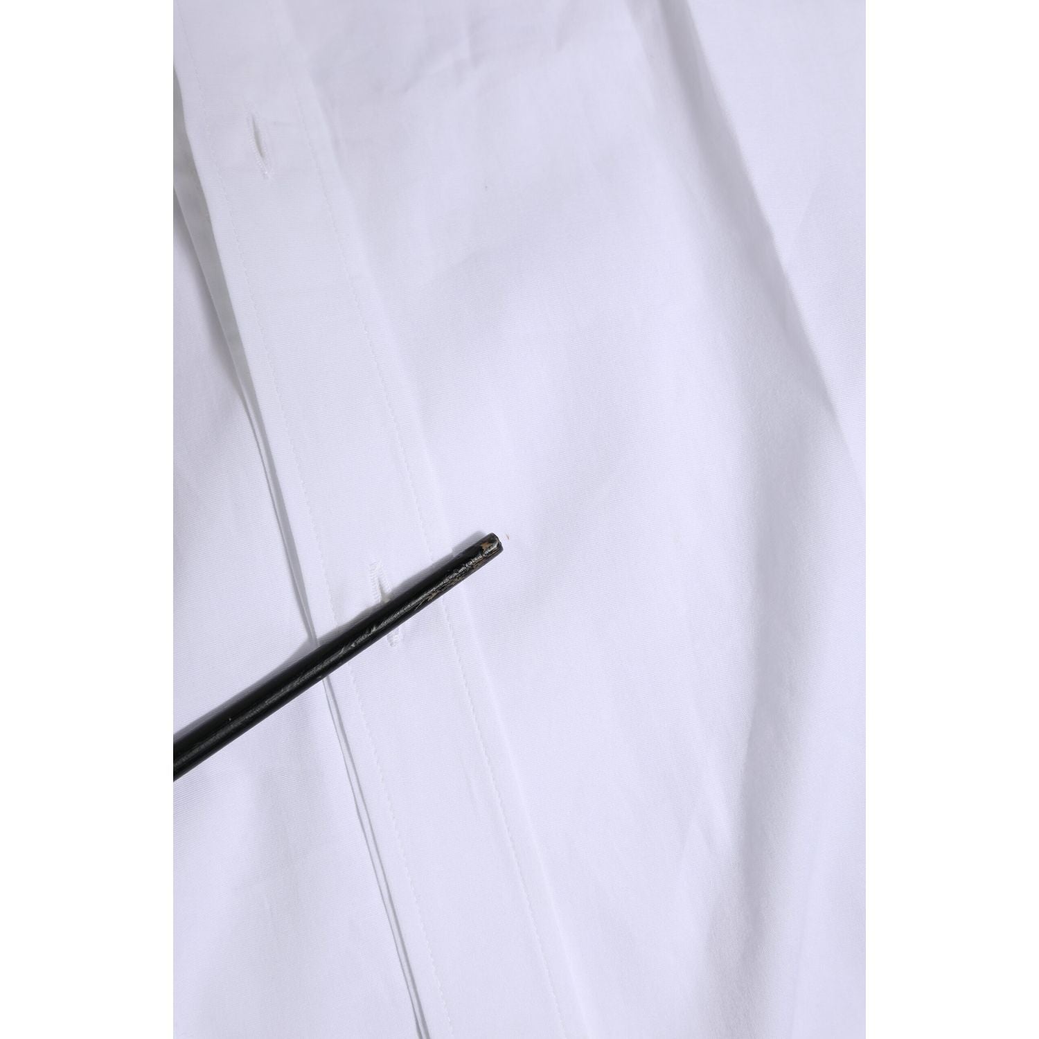 Dolce & Gabbana White Long Sleeves Dress GOLD Formal Shirt