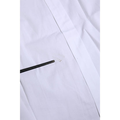 Dolce & Gabbana White Cotton GOLD Long Sleeves Formal Shirt