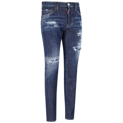 Dsquared² Blue Cotton Men Jeans