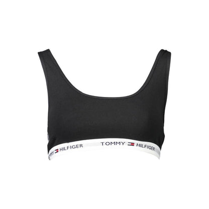 Tommy Hilfiger Black Cotton Women Sports Bra