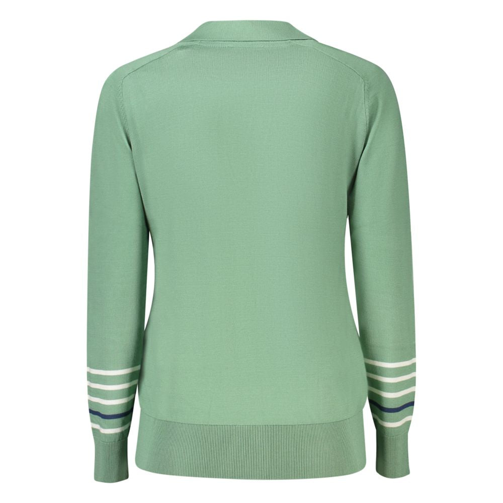 North Sails Green Cotton Women Sweater NO-35971-S