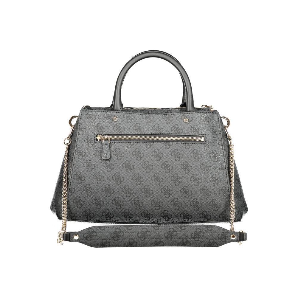 Front view with bag zipped and handles upright.