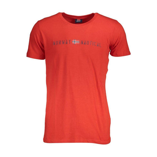 Norway 1963 Red Cotton Men T-Shirt NO-37050-XL