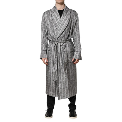 Dolce & Gabbana Multicolor Floral Robe Coat Wrap Jacket