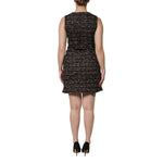 Dolce & Gabbana Multicolor Sleeveless Mini Tweed A-line Dress
