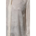 Dolce & Gabbana White Button Down Long Sleeves Blouse Top