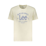 Lee Beige Cotton Men T-Shirt LE-35374-L