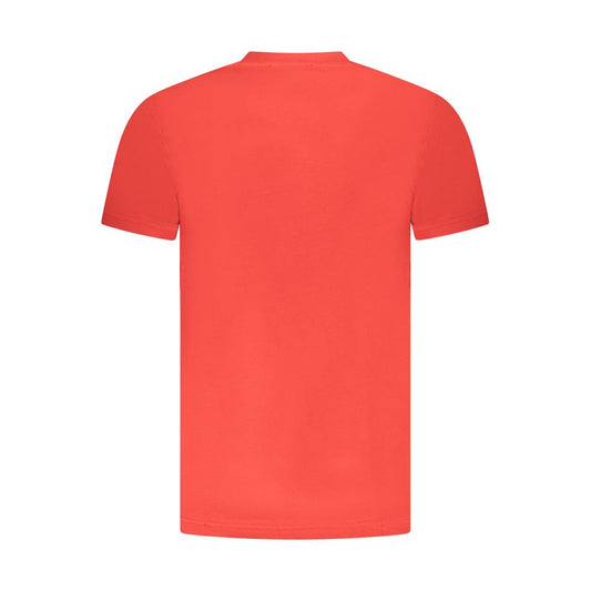 Cavalli Class Red Cotton Men T-Shirt CA-36677-M