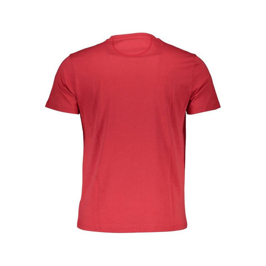La Martina Red Cotton Men T-Shirt LA-36826-XL